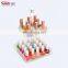 wholesale counter 2 shelf tray custom acrylic opi nail polish display rack