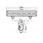 LED4-108w 24v 108W ip65 DM X outdoor RGB led light bars c ree soptlight combo lamp sanfu light bar LANTSUN