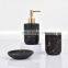 Home Decorative Modern Gold Design Marble Ceramic Bathroom Accessories Set