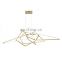 New Post modern simple shaped line lamps luxury art geometric chandelier