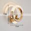 Nordic Contemporary Wall Lamp Aluminum Indoor Picture Light Clear Crystal Wall Mouted Lamps