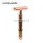 Eco Bamboo Wood handle Razor Blade Double Edge Shaving Razor for Women and Men Face