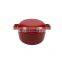 5-QT 2 in 1 Cast Iron Cookware, Double Dutch Oven Casserole Pot