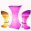 portable wireless rechargeable outdoor led light bar cocktail tables and chairs led light up tables entertainment furniture led