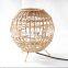 High quality Chinese Style Hand-made woven bamboo lampshades frame natural  rattan lamp shades for table lamps