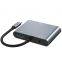 Aluminum Alloy 5 in 1 USB Hub HDMI+USB 3.0*1+VGA+AV+PD