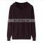 Custom Logo Women's Winter Pullover Hoodie 100% Cashmere Solid Pattern Knitted Casual Style With Front Logo