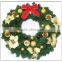 Christmas Garland/Christmas Wreath/Christmas floral hoop/Blank Green Plastic Artificial Wholesale Christmas Wreaths