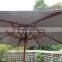 2.7m Wooden Outdoor Umbrella for Garden Patio Market Shade With Base