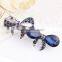 Stylish vintage ink Blue Crystal springs burst hair clip,hair clips,Hair Clasp