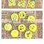 Always happy creative hello smile baby kids playing yellow eraser fancy toys