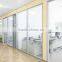 2016 new modern design cheap used office wall partitions with full glass