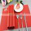 PVC Plastic Table mat dinner placemat table cloth red placemat 45*30cm