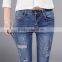 Spring summer High Waist Jeans woman Female Distressed Slim Patchwork Denim Pants Pencil Ripped vintage Skinny Jeans For Women