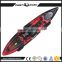 Hot selling no inflatable sit on top plastic single fishing kayak with rudder rowing boat