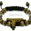 Uzi New Natural Good Wood Style Bracelet Adjustable Macrame With 10mm Wood Beads