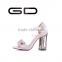 GD summer handmade hasp pure color woman square heel sandals