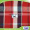 cotton checked plaid fabric for mens shirts fabric