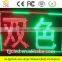 TOP bright Red&Green color text sign