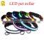 Seven color LED dog collar with battery