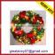 China new product wholesale plastic artificial pine wreaths wholesale