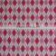 pink diamond checks on white polyester milk fiber Spandex print italy fabric