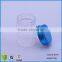 2oz Clear Glass Packaging Jars With Blue Aluminum Continuous Thread Cap With Liner