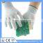 Hot sale CE EN388 Seamless lint and dust free anti static gloves work gloves