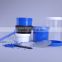 150ml cylindrical blue LDPE plastic jar
