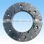 Rotor and stator for paper pulp refiner