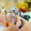 Women Alloy Cat Ring Crystals Adjustable Free Size