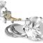Wholesale crystal diamond top key ring/keychain/keyholder for wedding
