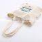 Dongguan manufacture hot sale simple style cotton canvas shopping bag white portable recyclable shopping cotton bag