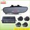 12V Car Reverse Sensor System with LED Mirror and 4 Rear Sensors
