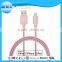 Factory wholesale attractive mfi usb cables with various colors chosen