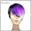 100% high quality heat resistant fiber carnival ombre purple cosplay wig