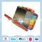 Large portable food packaging tin box with lock and handle