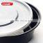 2016 china high quality cheap disposable plastic fast food box round shape no compartment