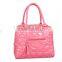 Promotion simple fashion hot sale cheap casual versatile ladies candy color PU tote handbag