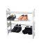 duty waterproof four-layers steel large shoe rack storage for sale
