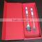 2015 wholesale metal fork spoonset with gift box ceramic/kinds of spoon and fork metal/disposable plastic spoon and fork