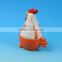 2016 new style ceramic chicken figurine for Halloween party decoration