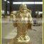 brass laughing buddha statue