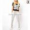 2015 white slim fit lightweight custom joggersJXH447