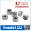 682 ZZ RS Miniature Ball Bearing Deep Groove Ball Bearing