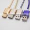 Hot Selling USB TYPE C Cable USB 2.0 for Samsung Nylon Braided USB Data Transfer Cable