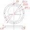 LED glass Lens 92mm Optical for COB LED street light Urban road Lighting KC92-1