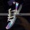 2015 Fashionable reflective pu shoes material