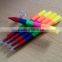 stacking crayons /plastic clear multi point color crayon set