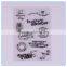 China customized creative clear stamps wholesale, scrapbooking clear stamps